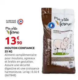 Rural Master Mouton confiance 25 kg offre