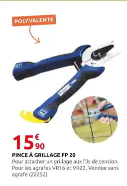 Rural Master Pince à grillage fp 20 offre