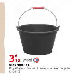 Rural Master Seau noir 16 l offre