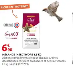 Rural Master Gasco mélange insectivore offre