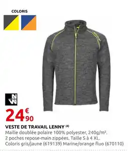 Rural Master Veste de travail lenny offre