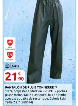 Rural Master Pantalon de pluie tonnerre offre
