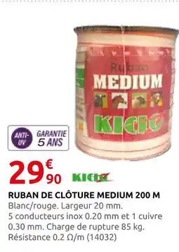Rural Master Kic ruban de clôture medium 200 m offre