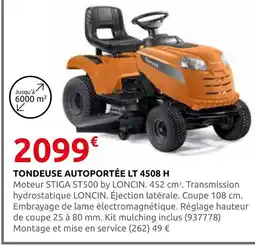 Rural Master Loncin tondeuse autoportée lt 4508 h offre