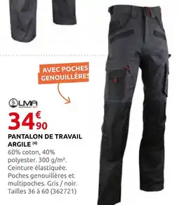 Rural Master Lma pantalon de travail argile offre