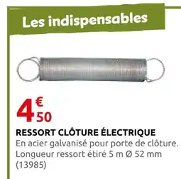 Rural Master Ressort clôture électrique offre