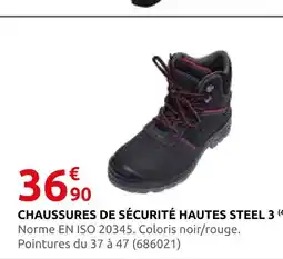 Rural Master Chaussures de sécurité hautes steel 3 offre