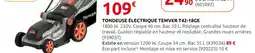 Rural Master Temver tondeuse électrique t42-18ge offre