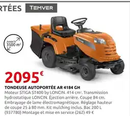 Rural Master Temver tondeuse autotractée ar 4184 gh offre
