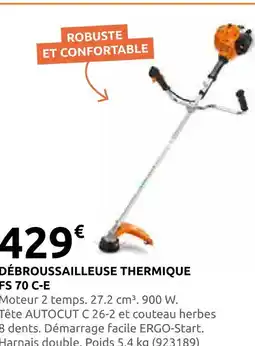 Rural Master Débroussailleuse thermique fs 70 c-e offre