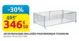 Rural Master Jeu de rehausses grillagées pour remorque tv254de-rd offre