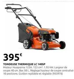 Rural Master Husqvarna tondeuse thermique lc 140sp offre