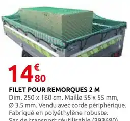 Rural Master Filet pour remorques 2 m offre