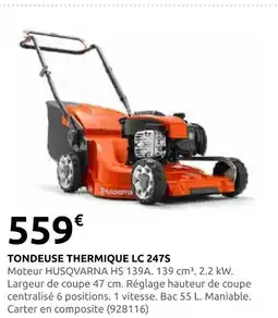Rural Master Husqvarna tondeuse thermique lc 247s offre