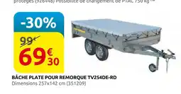 Rural Master Bâche plate pour remorque tv254de-rd offre