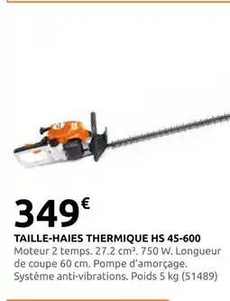Rural Master Taille-haies thermique hs 45-600 offre