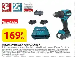 Rural Master Makita perceuse visseuse à percussion 18 v offre