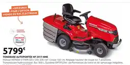 Rural Master Honda tondeuse autoportée hf 2417 hme offre