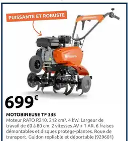 Rural Master Husqvarna motobineuse tf 335 offre
