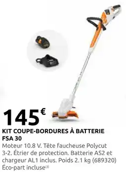 Rural Master Kit coupe-bordures à batterie fsa 30 offre