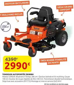 Rural Master Loncin tondeuse autopropulsée zb5808h offre