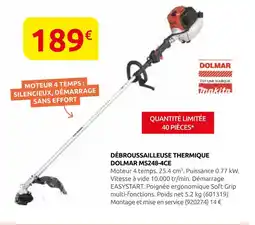 Rural Master Dolmar débroussailleuse thermique ms248-4ce offre