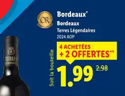 Lidl Terres legendaires bordeaux offre
