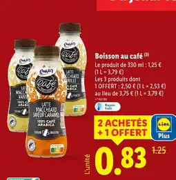 Lidl Envia boisson au café latte macchiato vanille offre