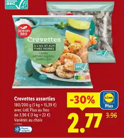 Lidl Ocean sea crevettes assorties offre