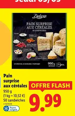 Lidl Deluxe pain surprise aux céréales offre