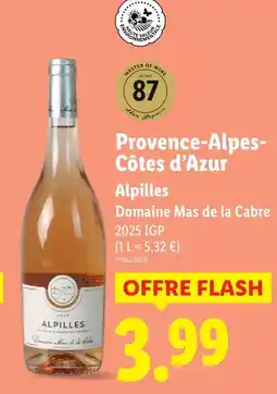 Lidl Domaine mas de la cabre alpilles provence-alpes-côtes d'azur 2025 igp offre