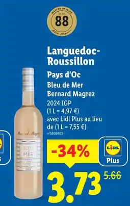 Lidl Bernard magrez bleu de mer offre