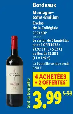 Lidl Enclos de la collégiale bordeaux montagne-saint-émilion offre