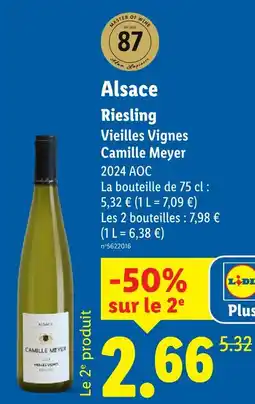 Lidl Camille meyer riesling vieilles vignes alsace offre