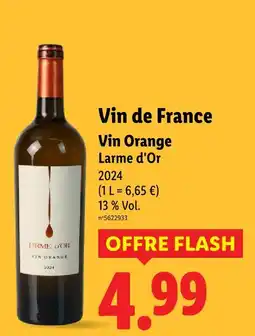 Lidl Larme d'or vin de france offre