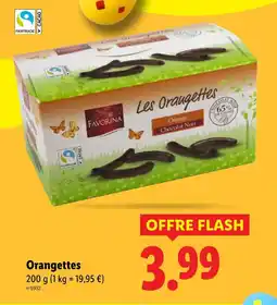 Lidl Favorina orangettes offre