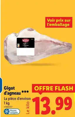 Lidl Nos régions ont du talent gigot d'agneau offre