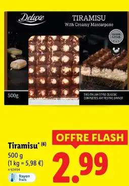 Lidl Deluxe tiramisu w offre
