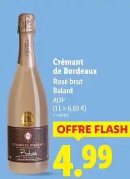 Lidl Balard crémant de bordeaux offre