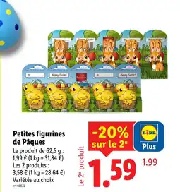 Lidl Favorina petites figurines de pâques offre