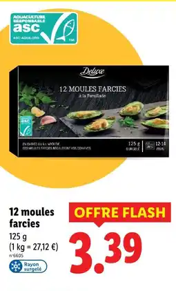 Lidl Deluxe 12 moules farcies offre