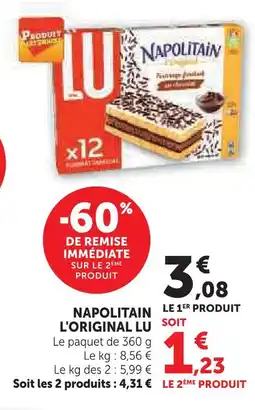 Super U Lu napolitain l'original offre
