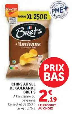 Super U Bret's chips au sel de guérande offre