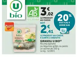 Super U U bio girasoli offre