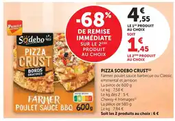 Super U Sodebo pizza crust offre