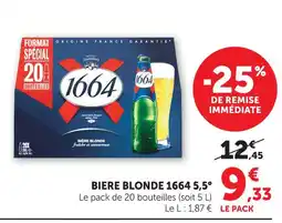 Super U 1664 bière blonde 1664 5,5° offre