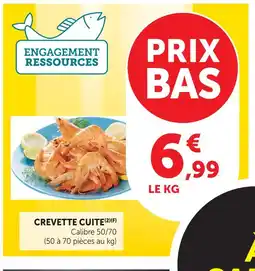 Super U Crevette cuite offre