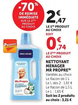 Super U Mr propre nettoyant menager offre