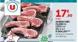 Super U U agneau bbc côte offre