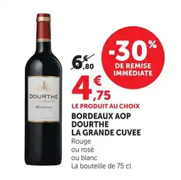 Super U Dourthe bordeaux aop la grande cuvee offre